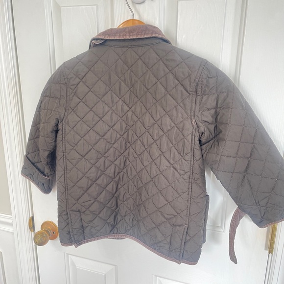 Polo Ralph Lauren Toddler 4-5T Brown Quilted Bomber Barn Zipper Jacket Coat - Picture 2 of 8